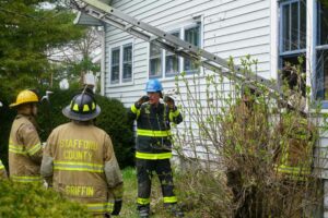 Mike Ciampo instructs firefighters during a hands-on training evolution at FDIC International 2019